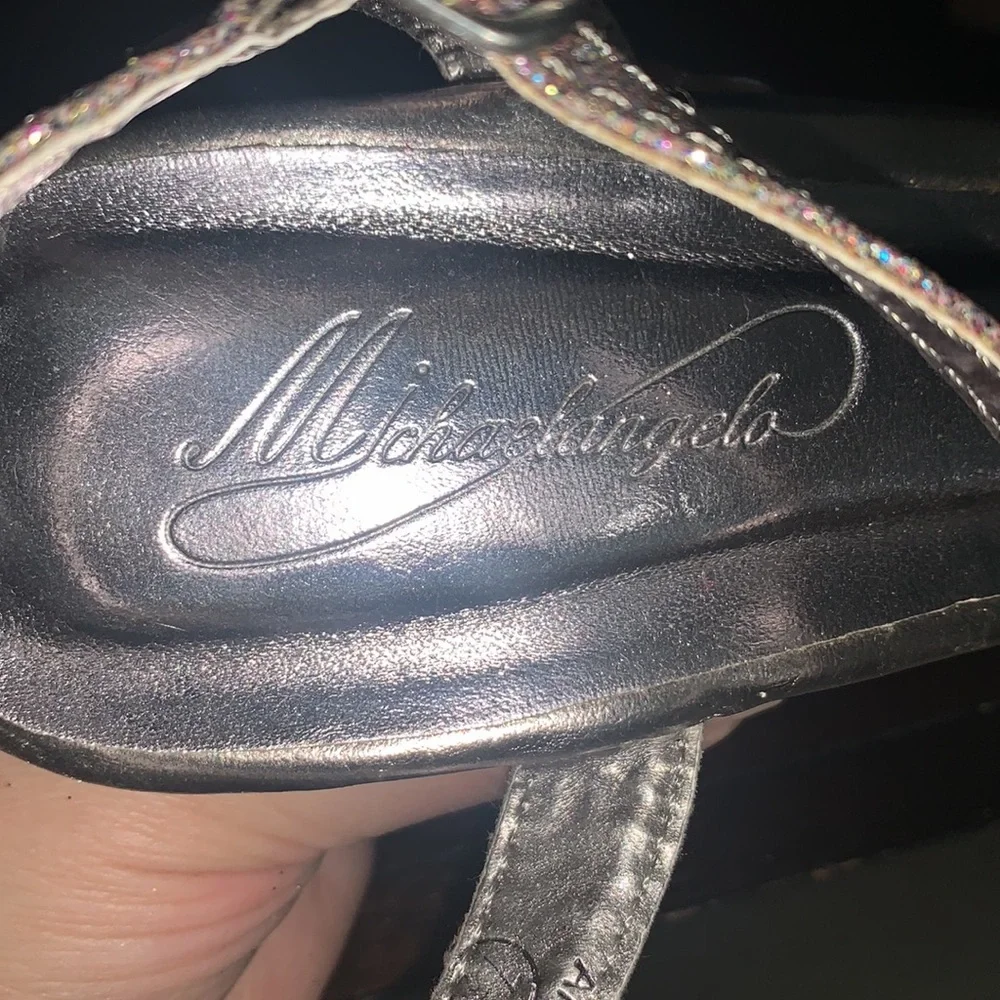 Michaelangelo heel sandal rhinestones